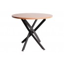 Стол обеденный SIGNAL AGIS орех/черный 90